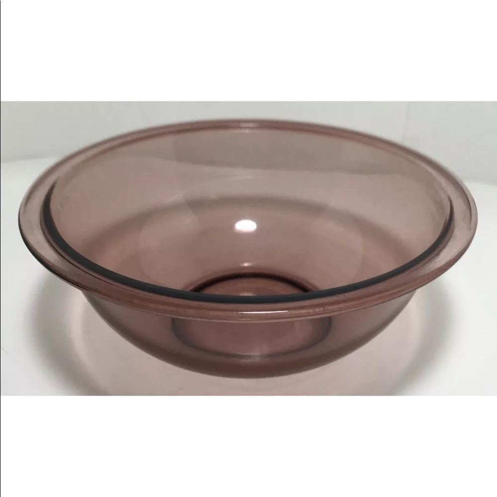 Vintage Pyrex 1.5 liter quart Mixing Bowl, Cranberry Glass Mixing Bowl 323